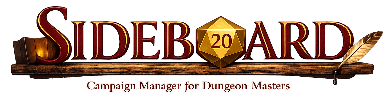 Sideboard — Campaign Manager for Dungeon Masters